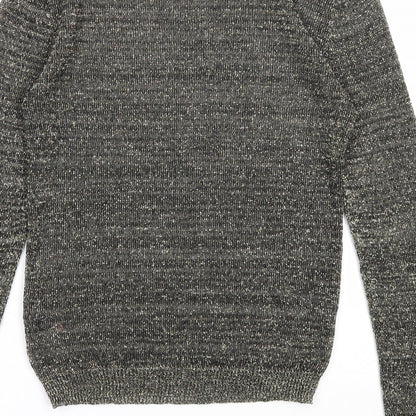 Womens UK Size 10 Limited Collection Gold Pullover Jumper