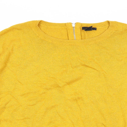 Womens UK Size M H&M Yellow Pullover Jumper
