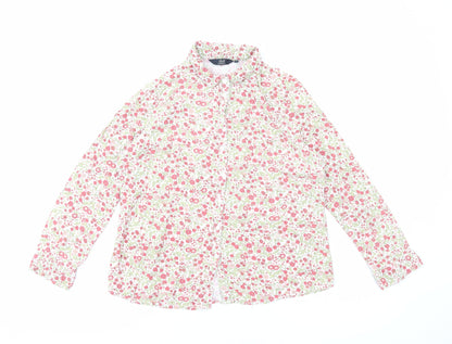 Womens UK Size 16 Isle Essentials Pink Basic Button-Up