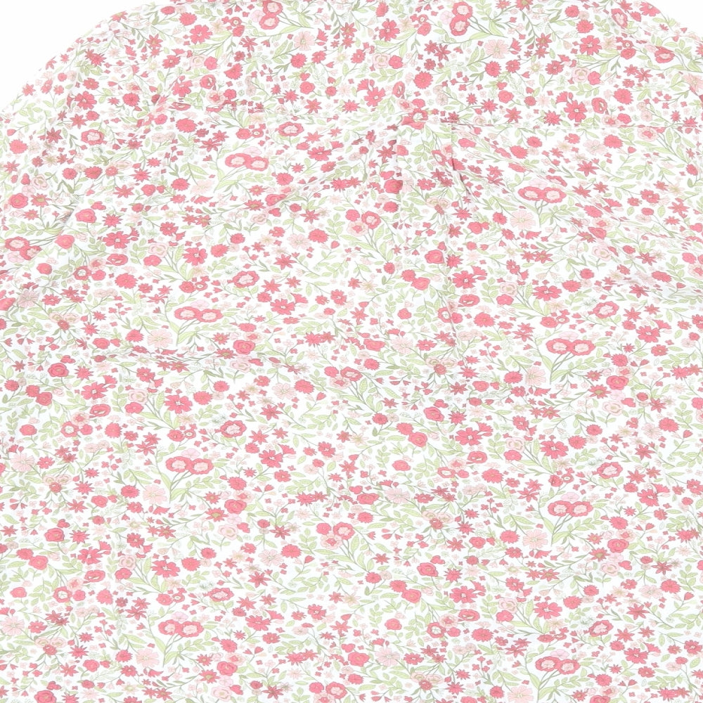 Womens UK Size 16 Isle Essentials Pink Basic Button-Up