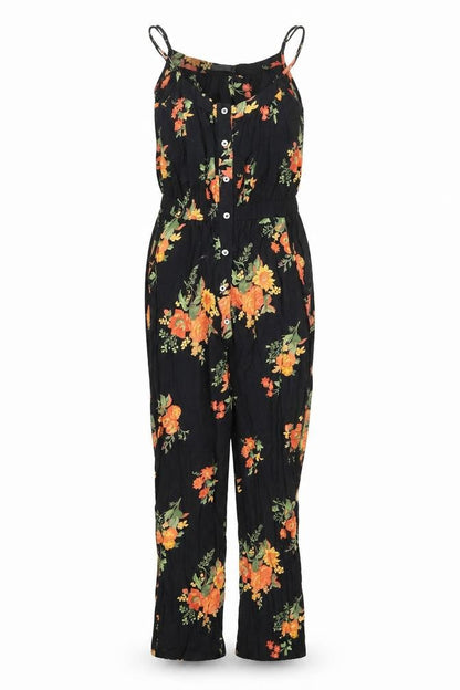 Womens UK Size 8 Only Black Jumpsuit One-Piece