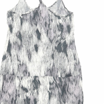 Preworn Womens Grey Tie Dye Viscose Tank Dress Size S Scoop Neck Pullover