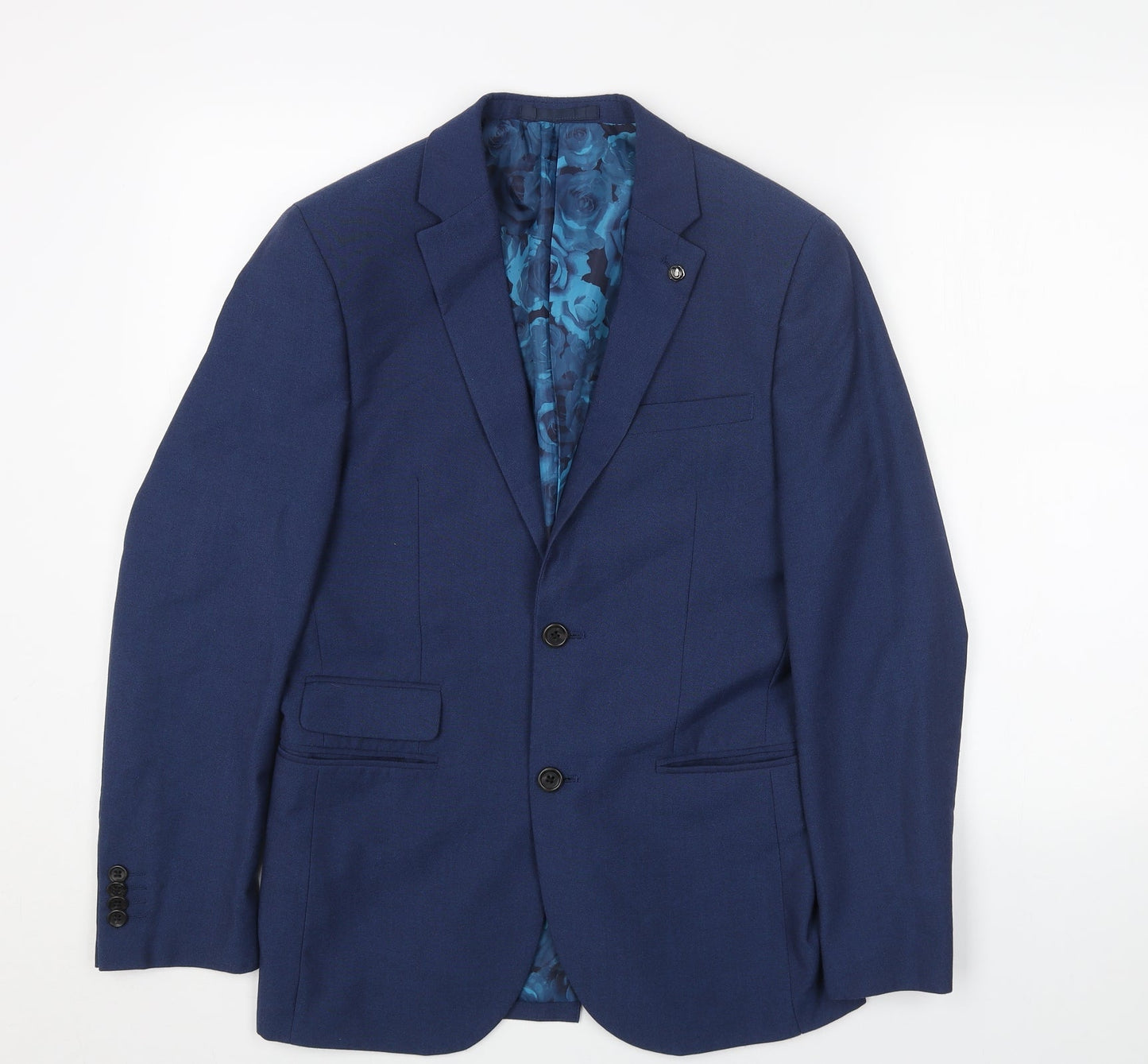 Mens UK Size 36 Preworn Regular Blue Suit Jacket