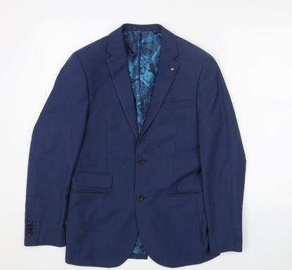 Mens UK Size 36 Preworn Regular Blue Suit Jacket