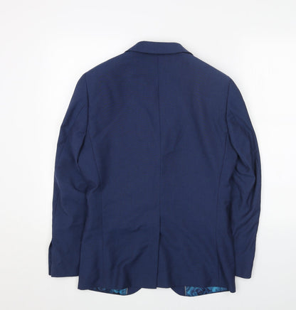 Mens UK Size 36 Preworn Regular Blue Suit Jacket