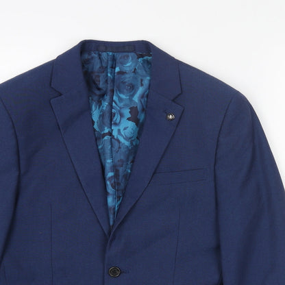 Mens UK Size 36 Preworn Regular Blue Suit Jacket