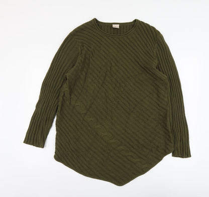 Womens UK Size M ELVI Green Pullover Jumper