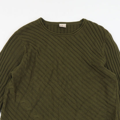 Womens UK Size M ELVI Green Pullover Jumper