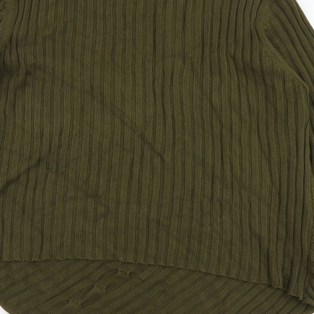 Womens UK Size M ELVI Green Pullover Jumper