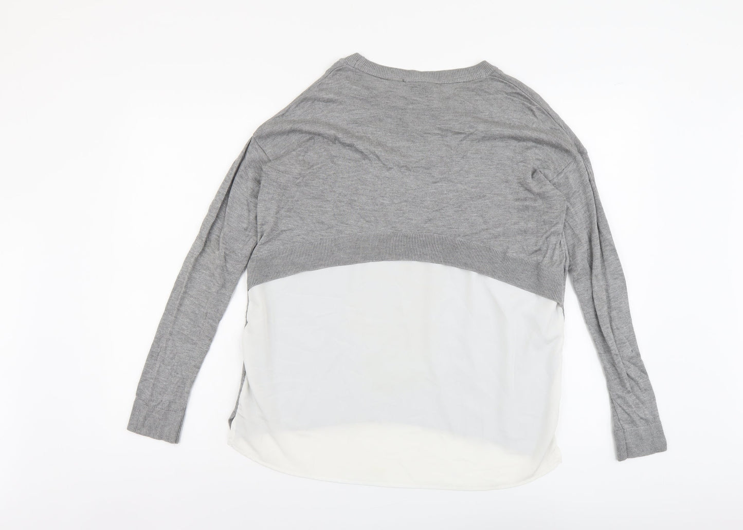 Womens UK Size 12 Topshop Grey Pullover Jumper