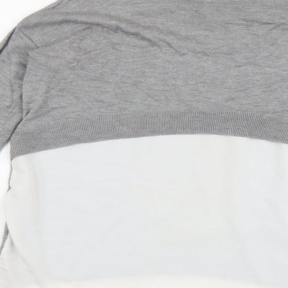 Womens UK Size 12 Topshop Grey Pullover Jumper