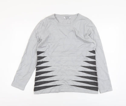 Womens UK Size M Alexara Grey Pullover Jumper