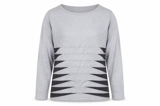 Womens UK Size M Alexara Grey Pullover Jumper