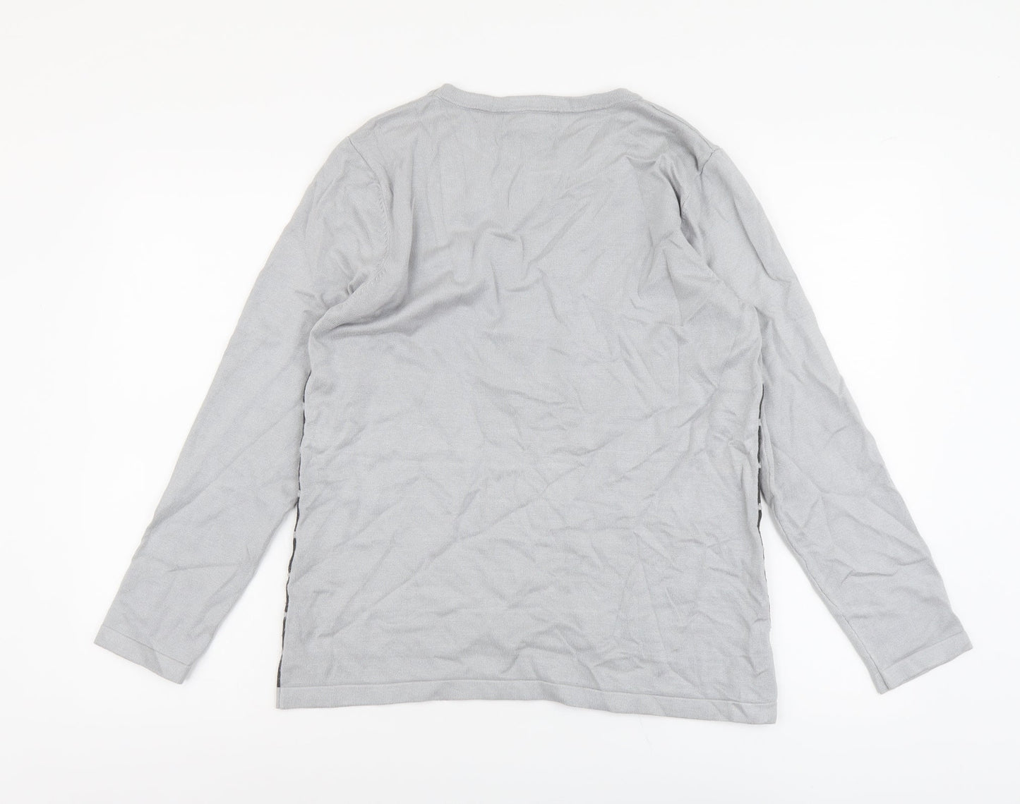 Womens UK Size M Alexara Grey Pullover Jumper