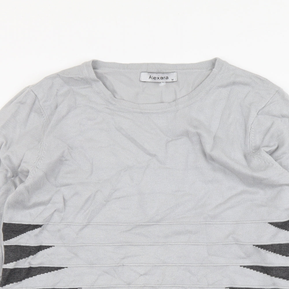 Womens UK Size M Alexara Grey Pullover Jumper