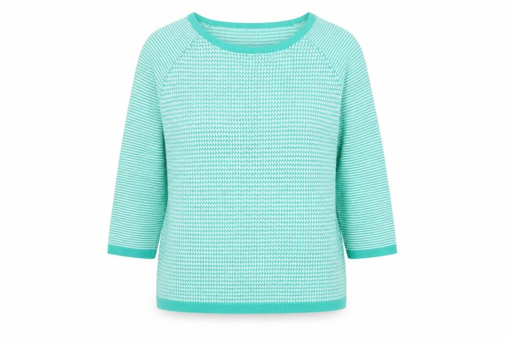 Womens UK Size 14 Per Una Green Pullover Jumper
