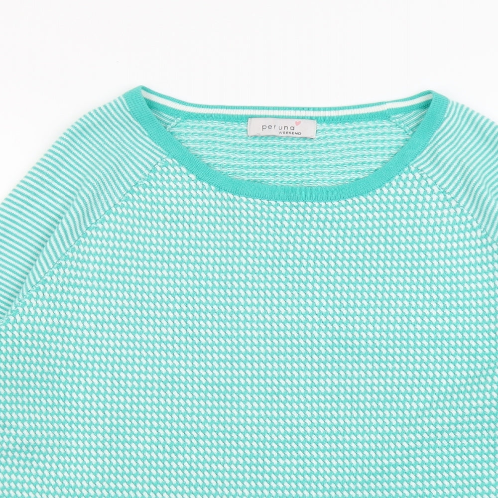 Womens UK Size 14 Per Una Green Pullover Jumper