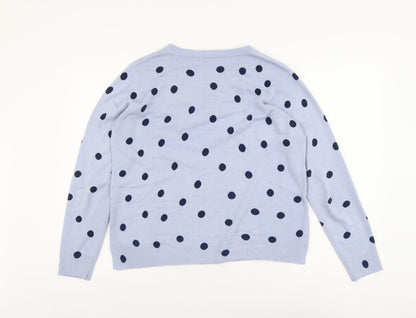 Womens UK Size 12 Marks and Spencer Blue Pullover Jumper