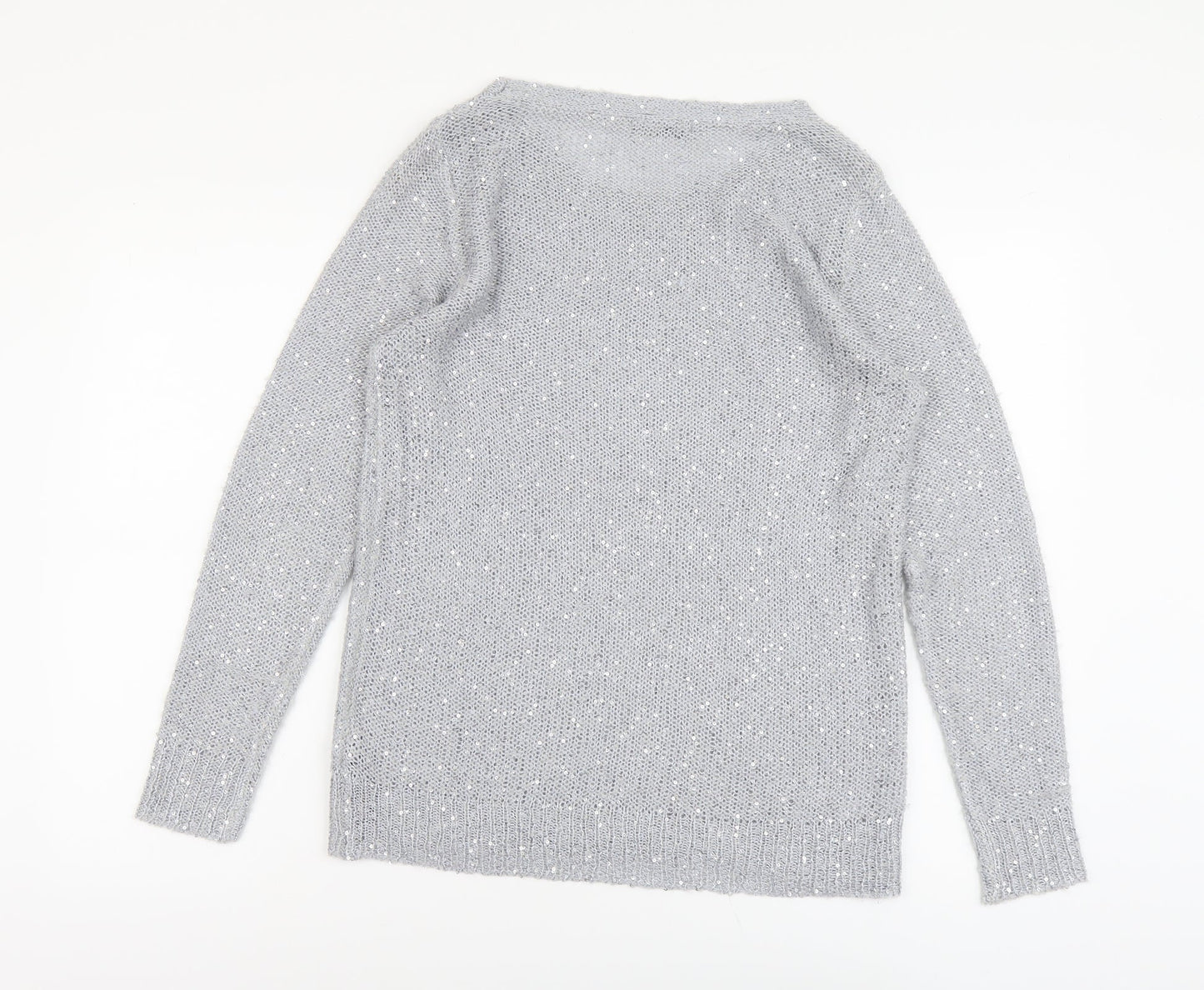 Womens UK Size 14 Marks and Spencer Grey Pullover Jumper