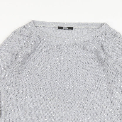 Womens UK Size 14 Marks and Spencer Grey Pullover Jumper
