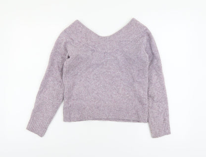 Womens UK Size XS H&M Purple Pullover Jumper