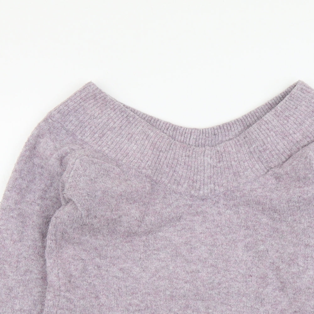 Womens UK Size XS H&M Purple Pullover Jumper