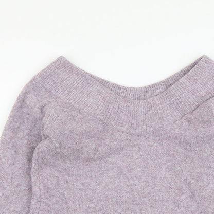 Womens UK Size XS H&M Purple Pullover Jumper