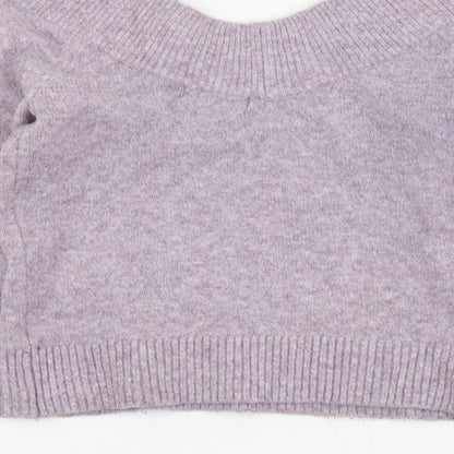 Womens UK Size XS H&M Purple Pullover Jumper