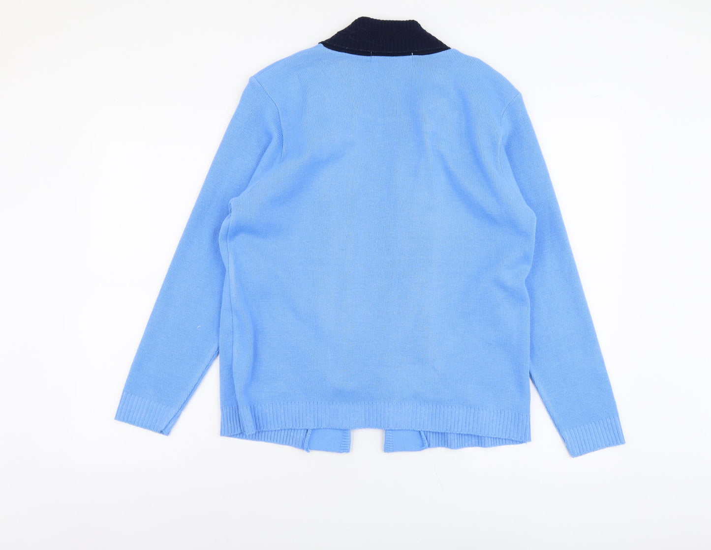 Womens UK Size M Pure&Natural Blue Cardigan Jumper