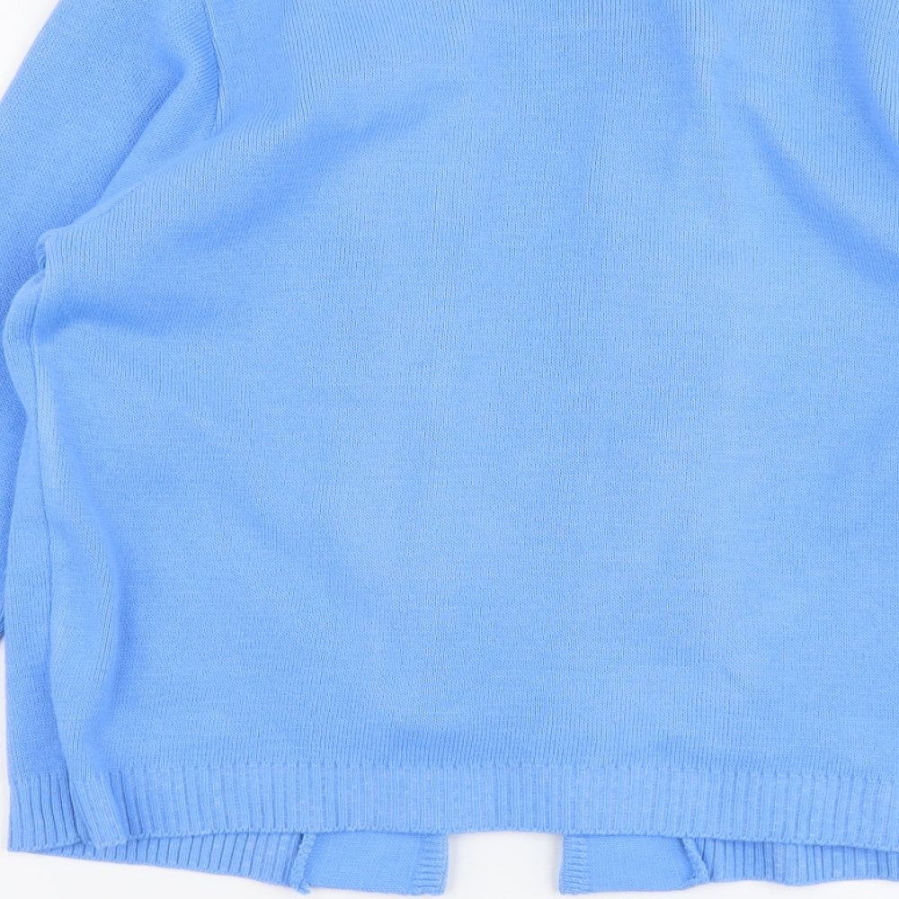 Womens UK Size M Pure&Natural Blue Cardigan Jumper