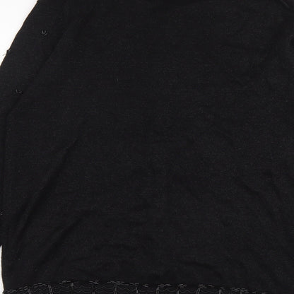 Womens UK Size M Jumper Black Cardigan Jumper