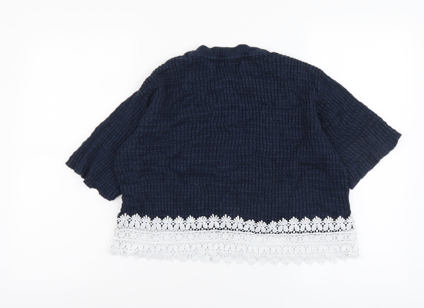 Womens UK Size 10 Amara Reya Blue Pullover Jumper