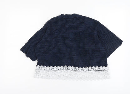 Womens UK Size 10 Amara Reya Blue Pullover Jumper