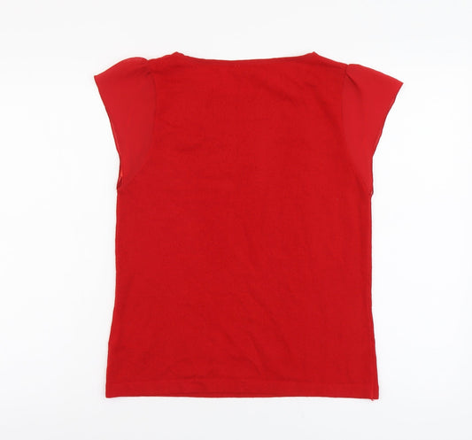 Womens UK Size 12 Minuet Red Pullover Jumper