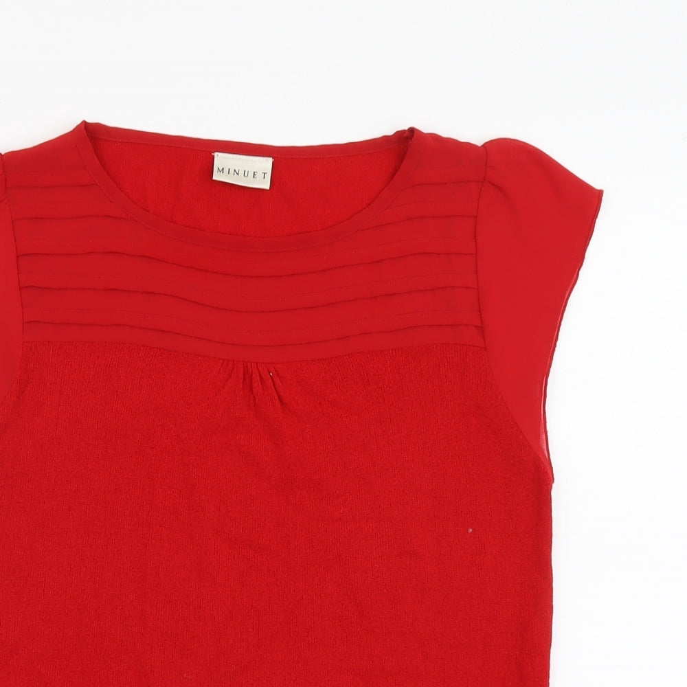 Womens UK Size 12 Minuet Red Pullover Jumper
