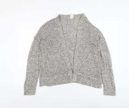 VERO MODA Womens Beige V-Neck Acrylic Cardigan Jumper Size M