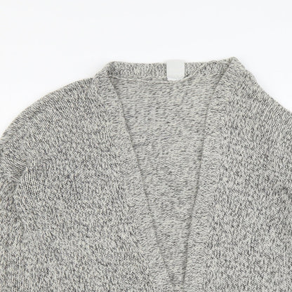 VERO MODA Womens Beige V-Neck Acrylic Cardigan Jumper Size M