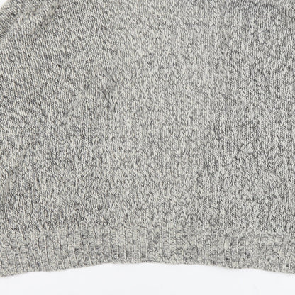 VERO MODA Womens Beige V-Neck Acrylic Cardigan Jumper Size M