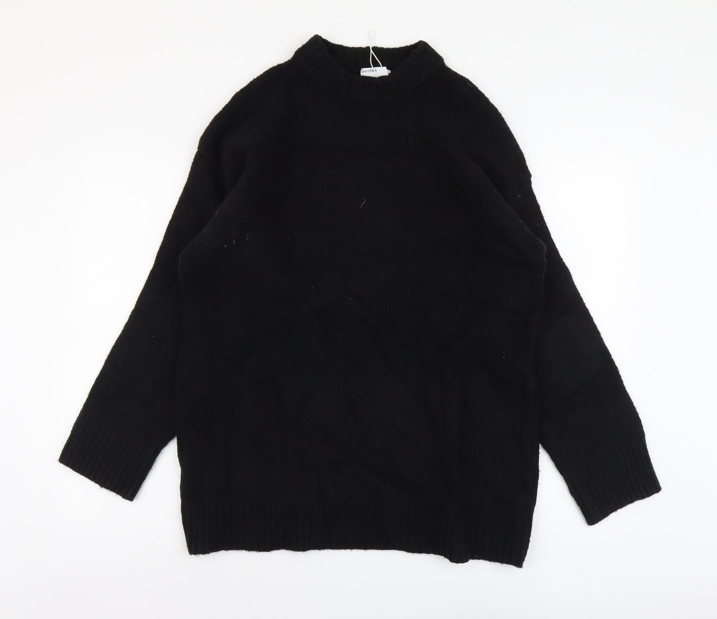 Womens UK Size XS Bershka Black Pullover Jumper