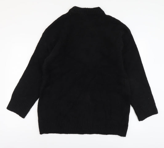 Womens UK Size XS Bershka Black Pullover Jumper