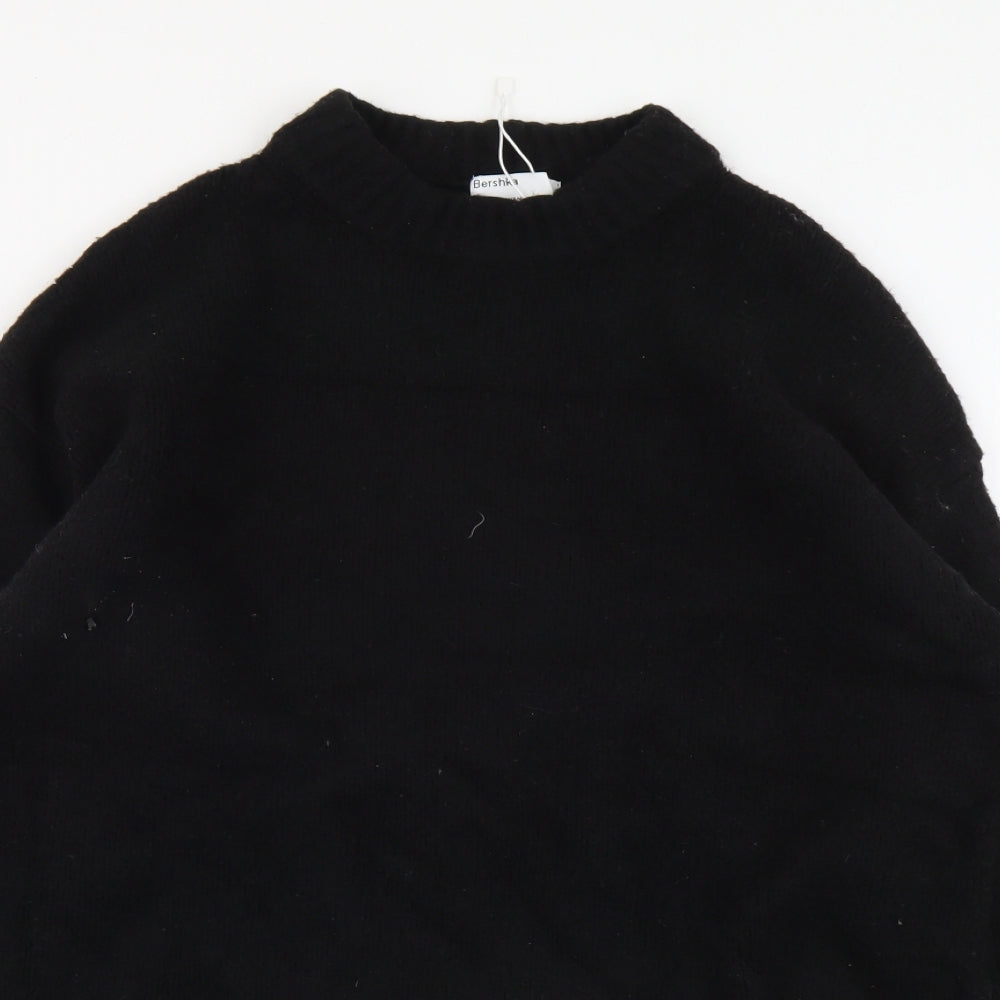 Womens UK Size XS Bershka Black Pullover Jumper