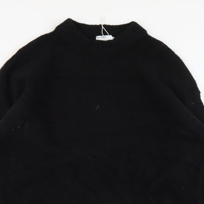 Womens UK Size XS Bershka Black Pullover Jumper