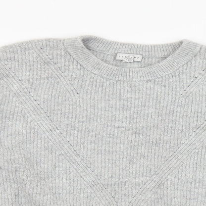 Womens UK Size M Topshop Grey Pullover Jumper