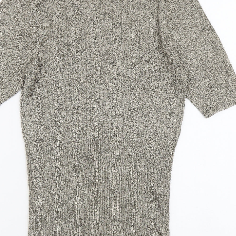 Womens UK Size 10 NEXT Gold Pullover Jumper