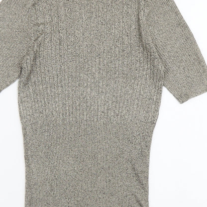Womens UK Size 10 NEXT Gold Pullover Jumper