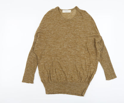 Womens UK Size S Zara Brown Pullover Jumper