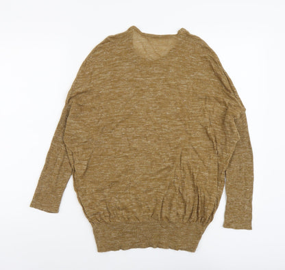Womens UK Size S Zara Brown Pullover Jumper
