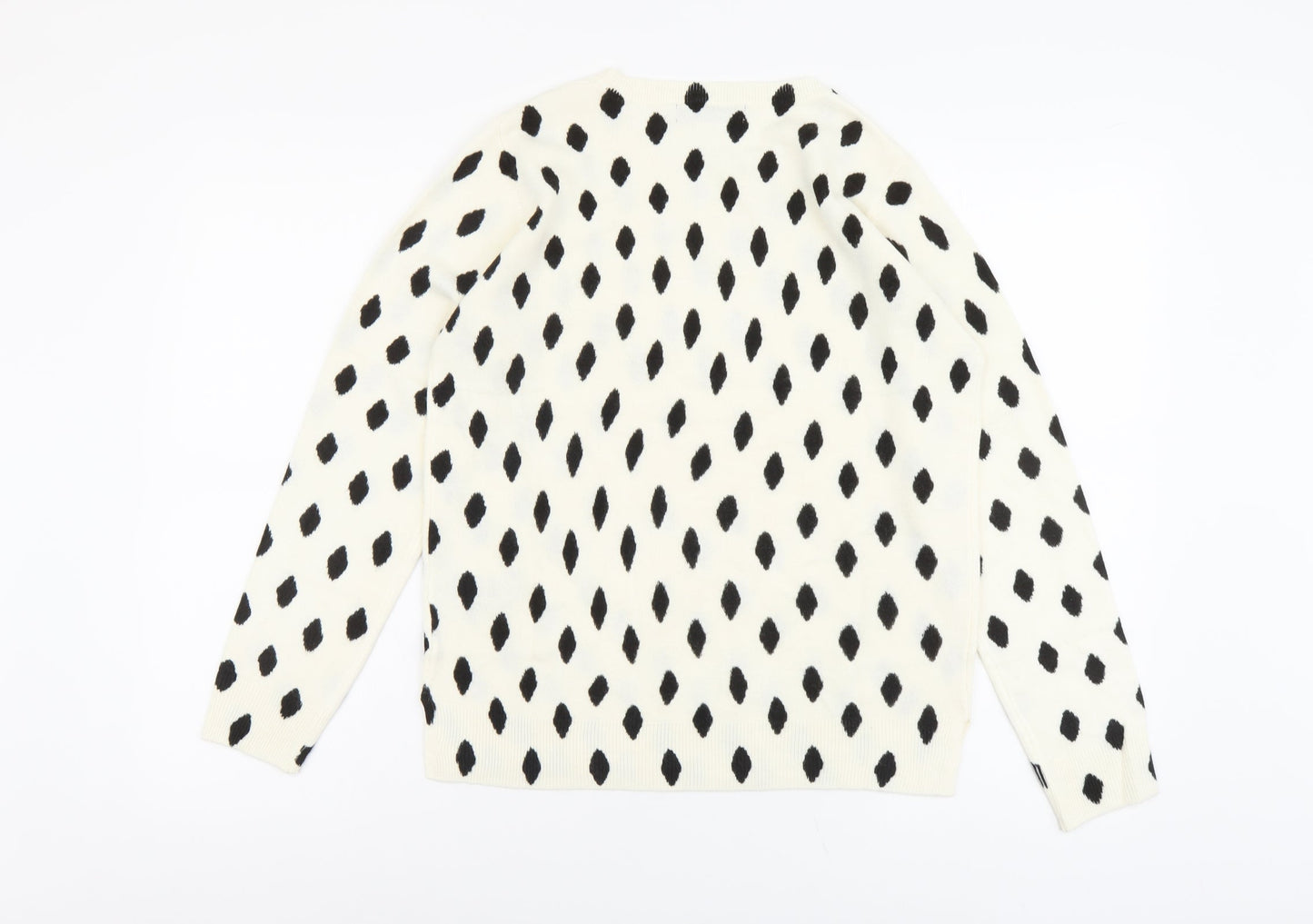 Womens UK Size 12 Marks and Spencer Ivory Pullover Jumper
