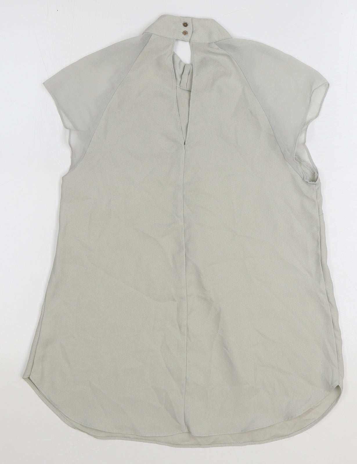 Womens UK Size 8 River Island Grey Basic Blouse