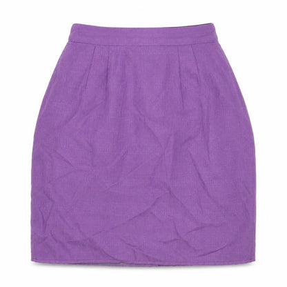 Amanda Smith Womens Purple Polyester Tulip Skirt Size 6 Zip